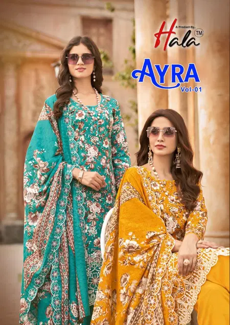 Ayra Vol 1 By Hala Pure Cotton Printed Dress Material Wholesale Price In Surat
